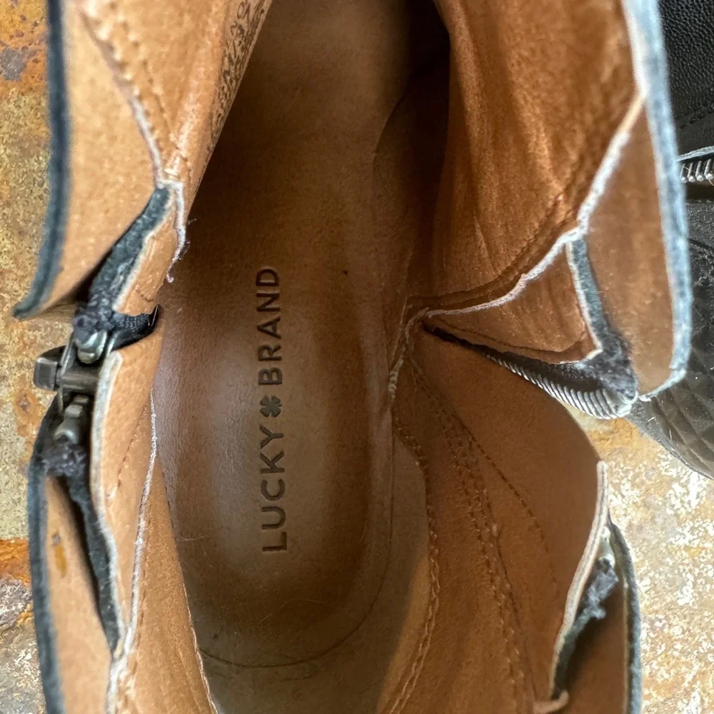 Lucky Brand Western Bootie - Picture 3 of 7